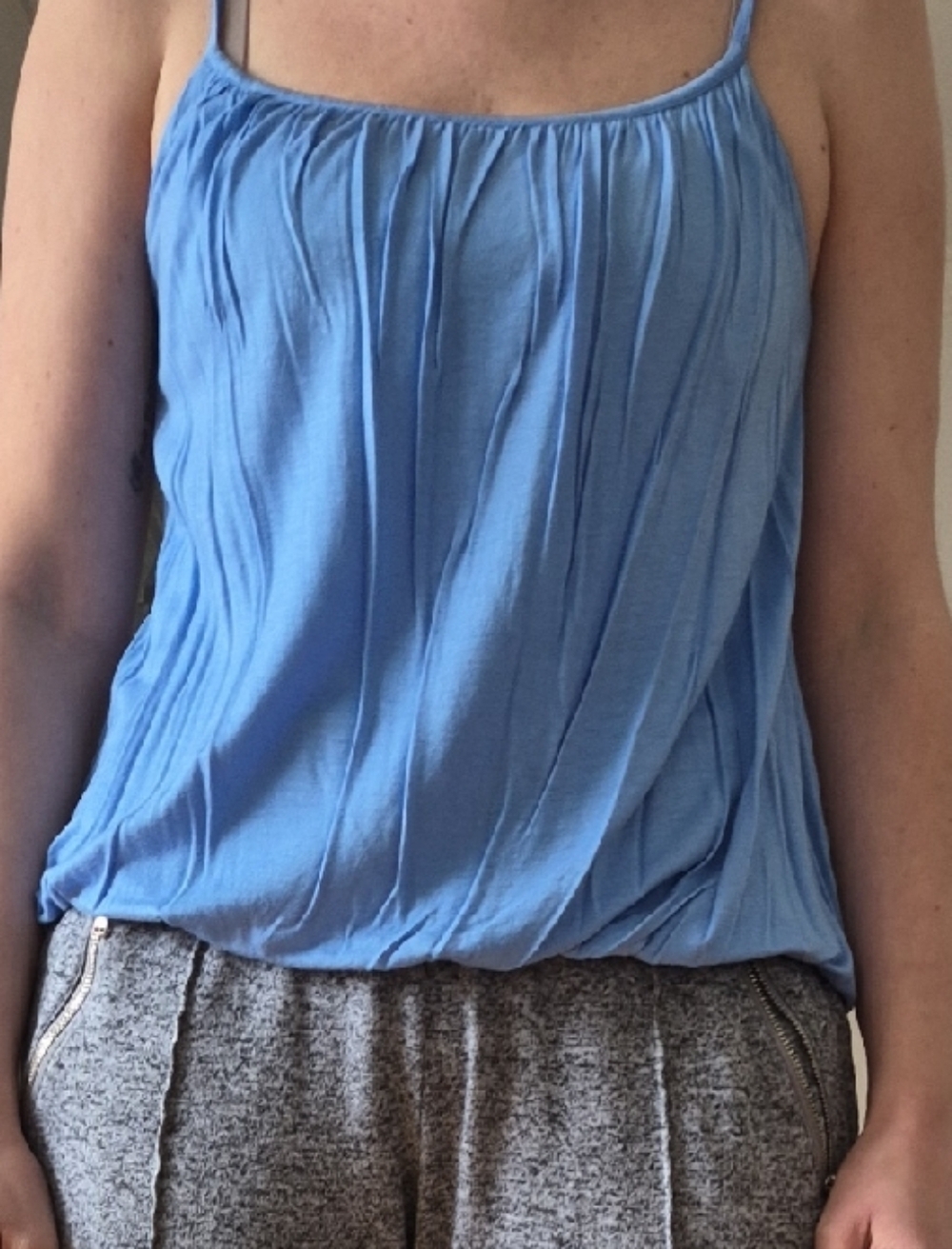 Casual Women's Light Blue Tank